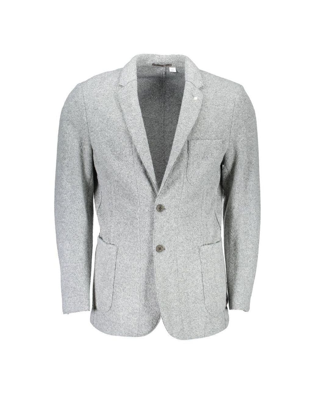 Gant Gray Polyester And Wool Blazer for men