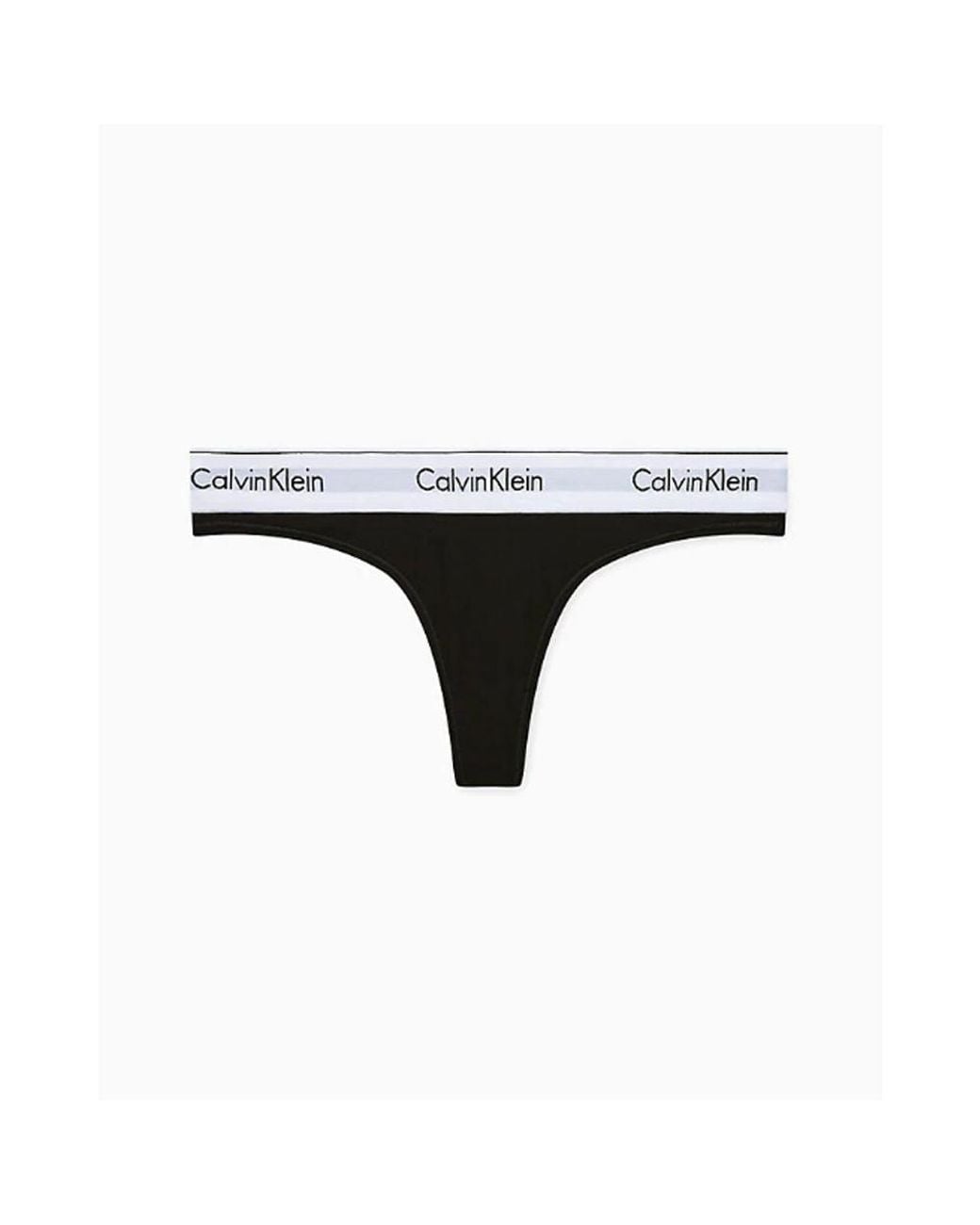 Calvin Klein Black Cotton Pantie