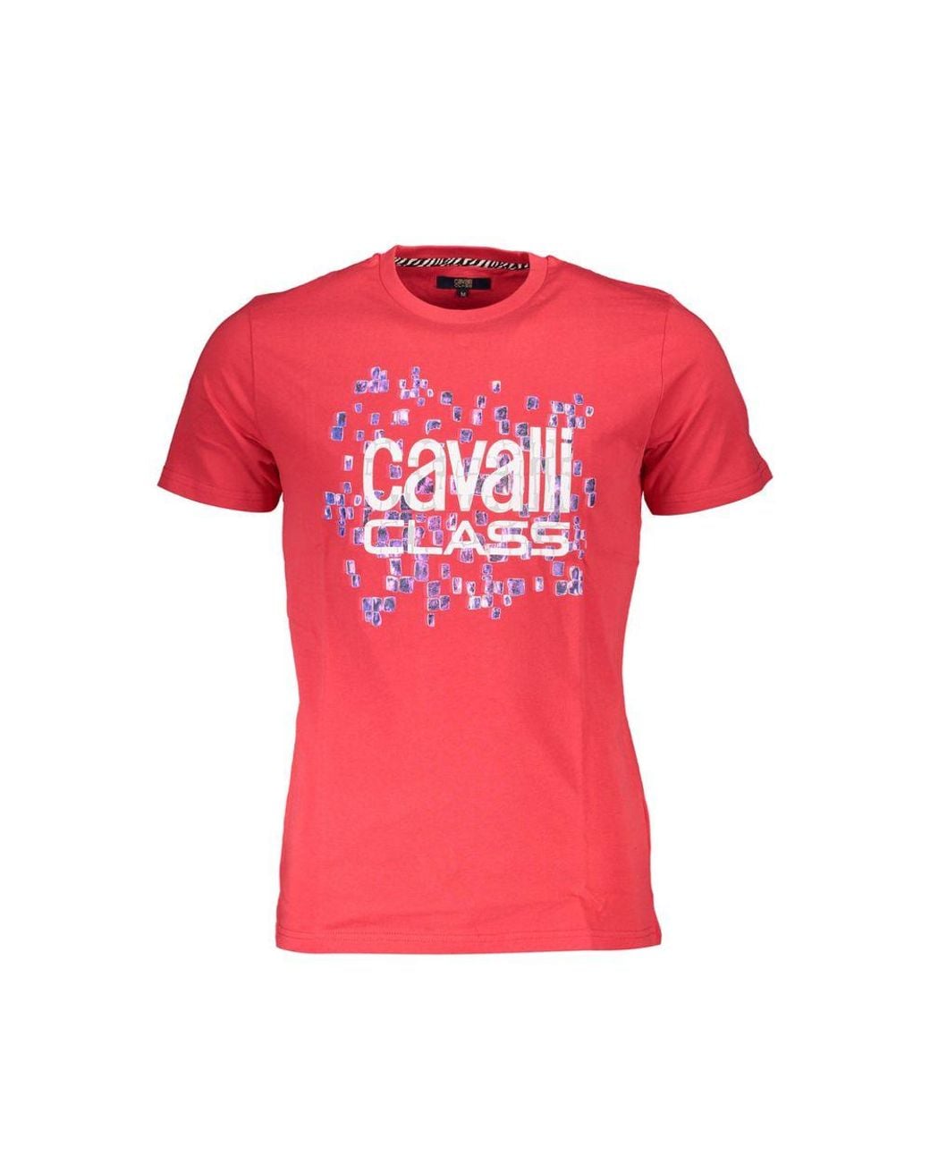 Roberto Cavalli Pink Cotton T-Shirt for men