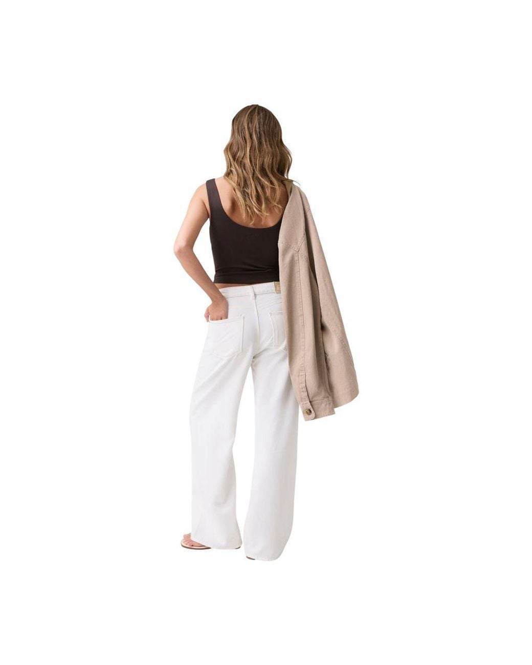 Guess Multicolor White Cotton Casual Pants