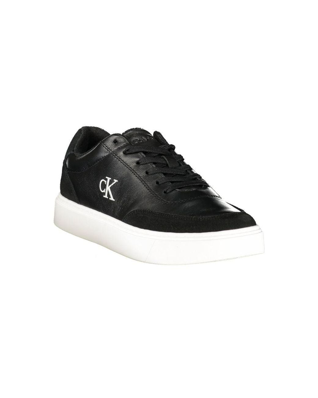 Calvin Klein Black Polyurethane Men's Sneaker for men