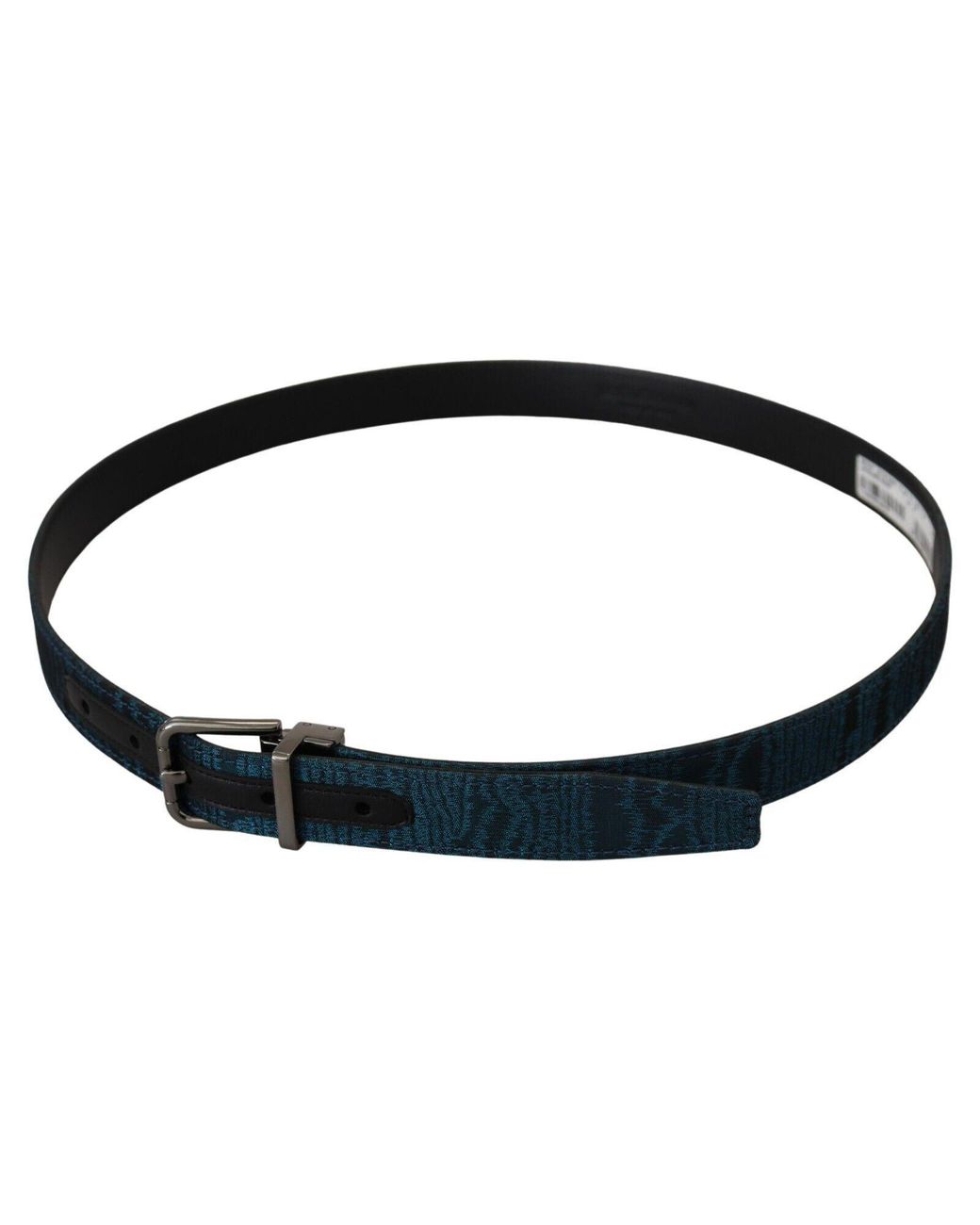 Dolce & Gabbana Black Elegant Jacquard Designer Belt for men