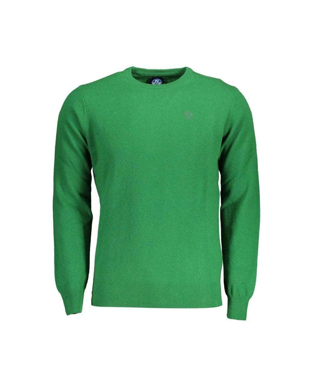 North Sails Green Wool Men Sweater for men
