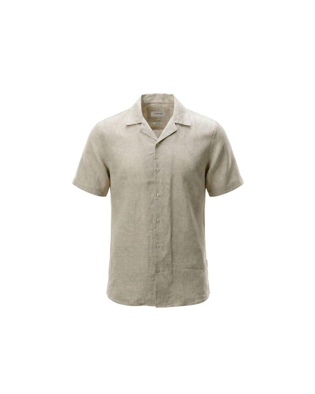 Gianni Lupo Gray Linen Shortsleeve Shirt for men