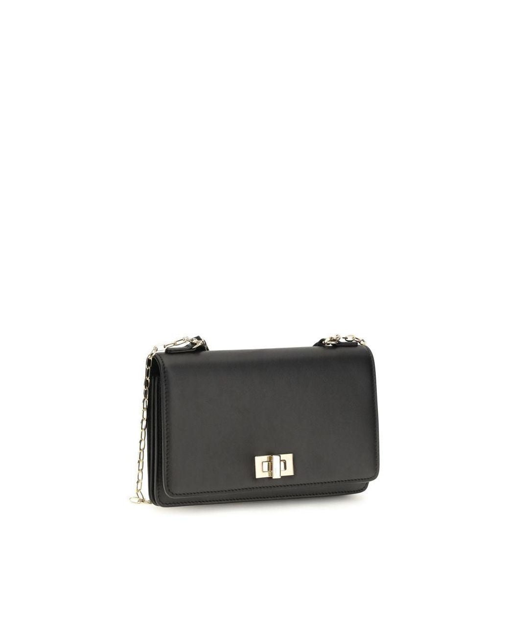 Fendi Black Calf Leather Bos Taurus Wallet