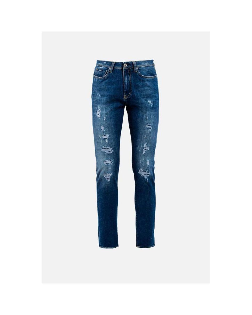 Gas Blue Cotton Jeans Denim for men