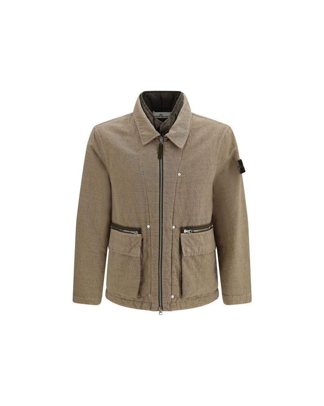 Stone Island Green Brown Cotton Full for men
