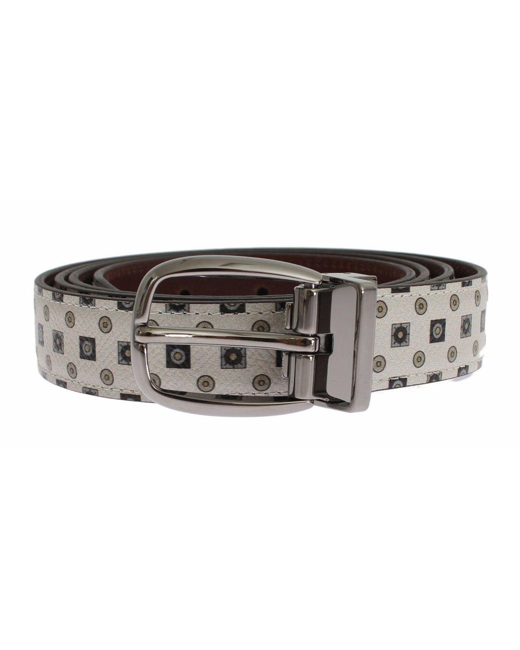 Dolce & Gabbana Black Dolce Gabbana White Silk Bowtie Leather Belt Gift Box for men