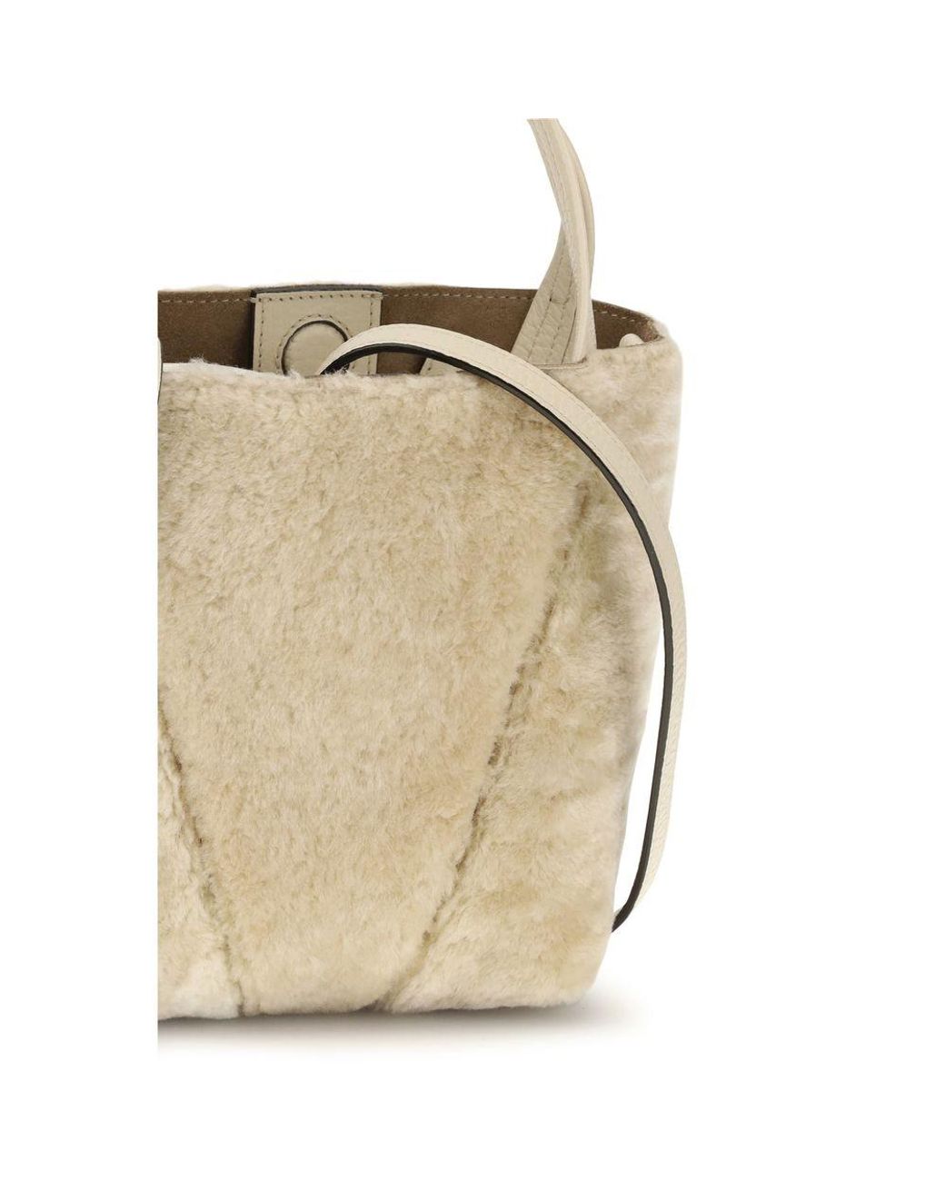 Chloé Natural Beige Calf Leather Bos Taurus Backet Bag