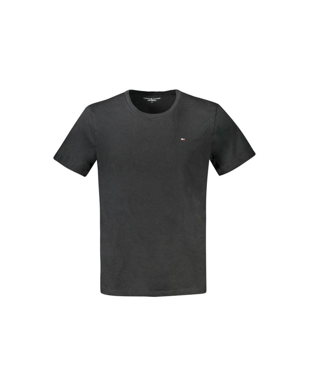 Tommy Hilfiger Black Cotton T-Shirt for men