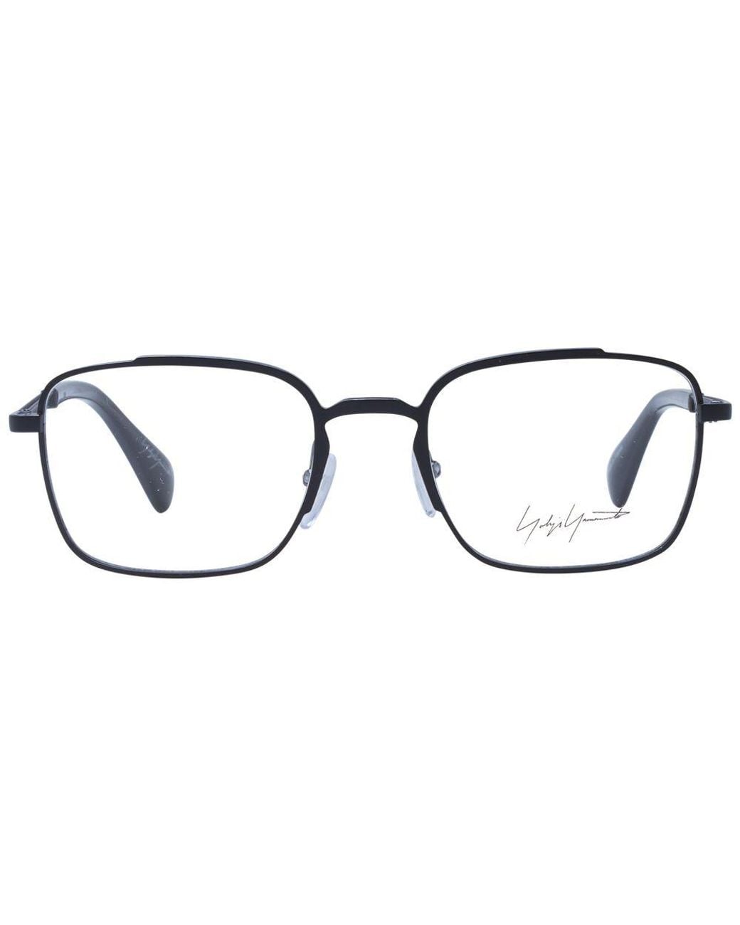 Yohji Yamamoto Black Metal Glasses (frames) for men