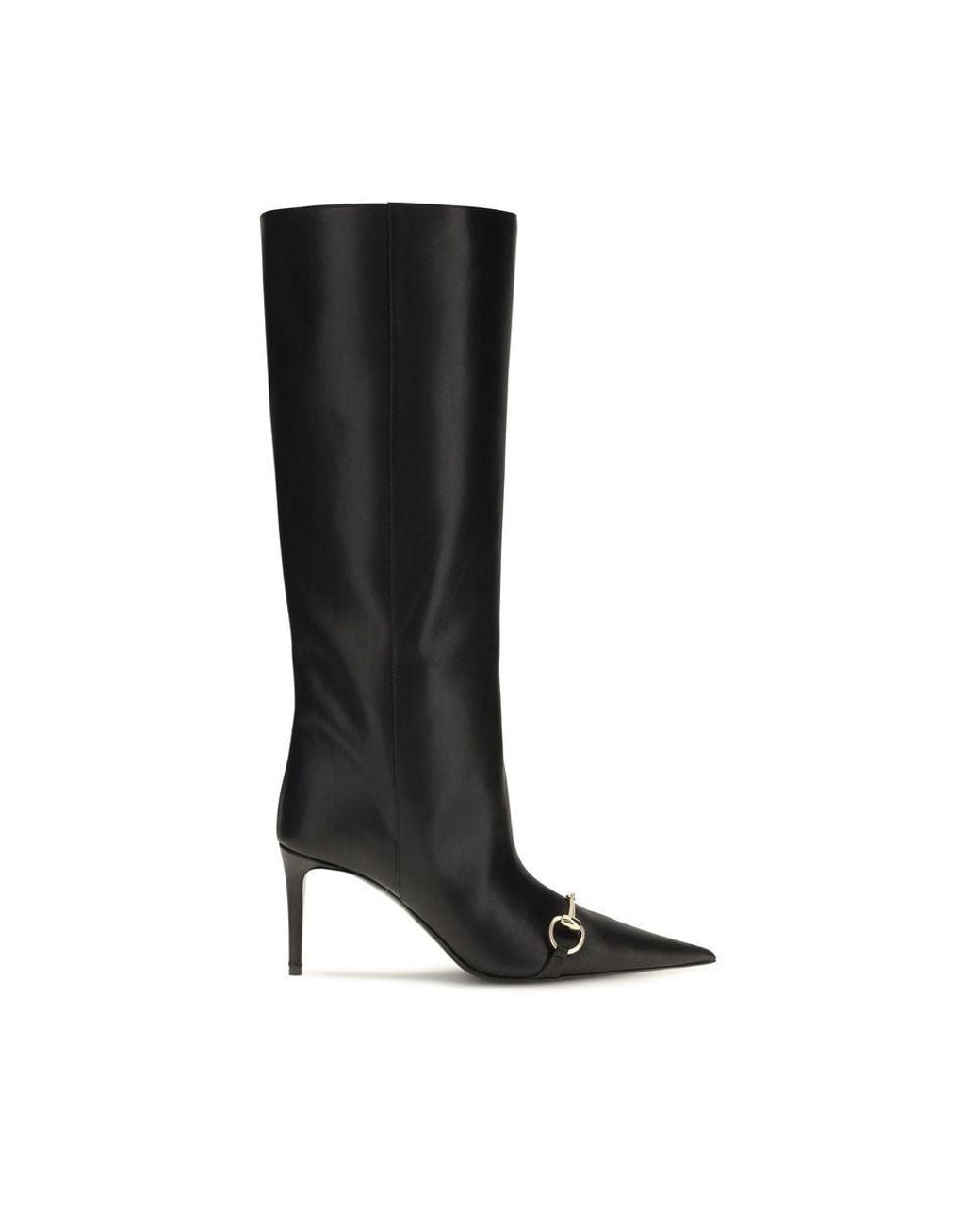 Gucci Black Calf Leather Bos Taurus Boots