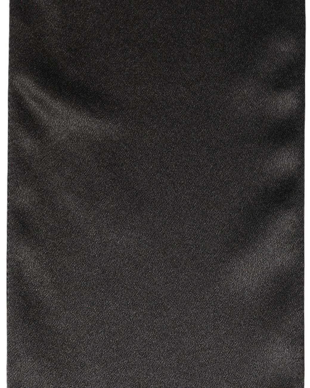Dolce & Gabbana Black Satin Silk Skinny Neck Shawl Scarf for men