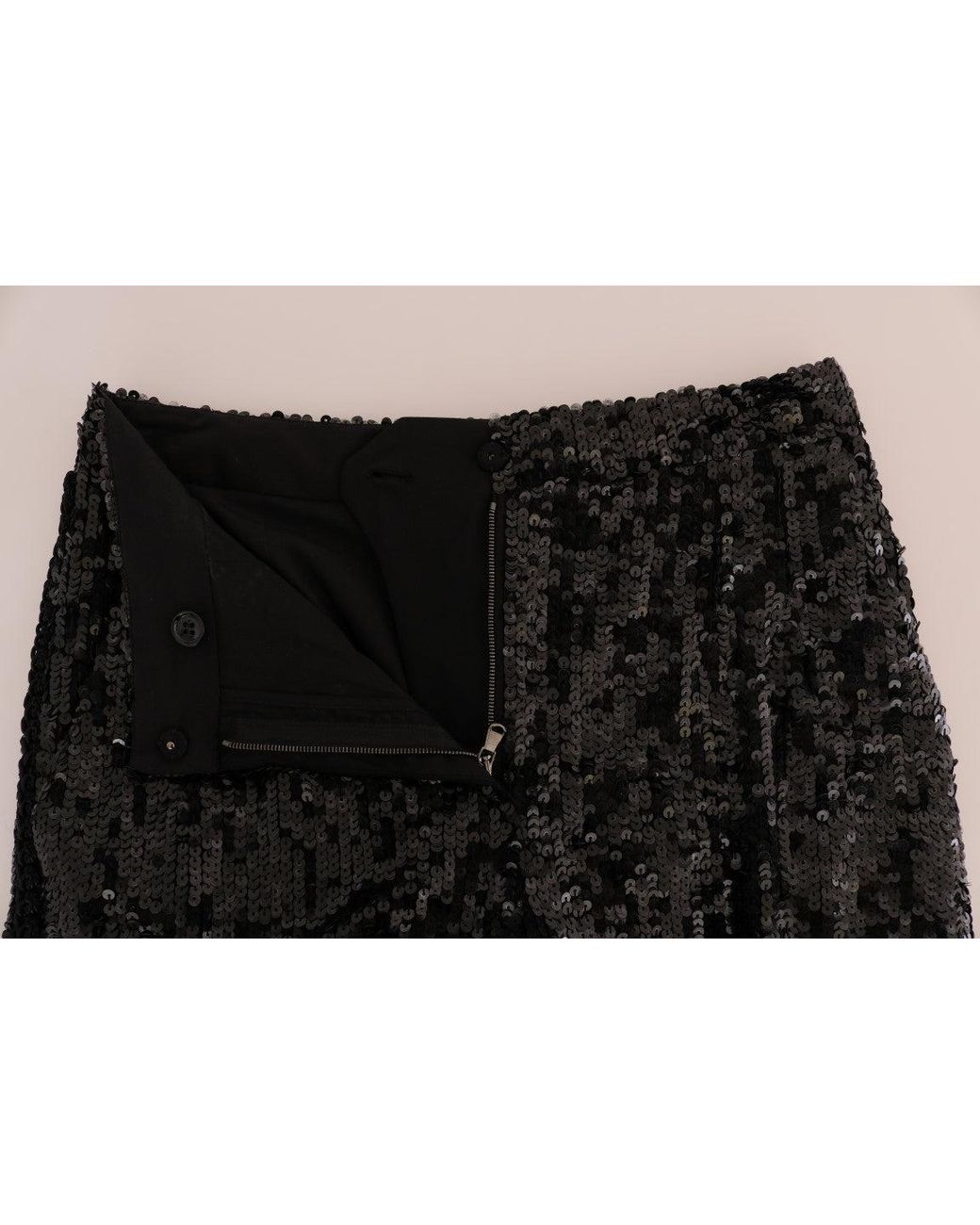 Dolce & Gabbana Black Sequined Fashion Shorts