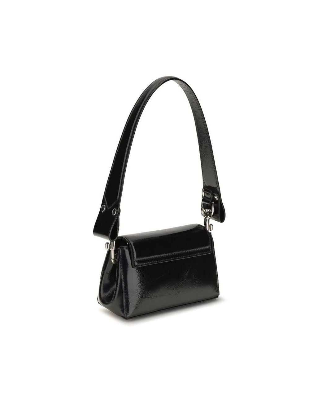 Vivienne Westwood Black Calf Leather Bos Taurus Shoulder Bag