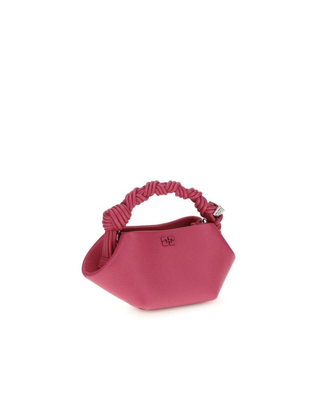 Ganni Pink Multicolor Recycled Polyester Shoulder Bag
