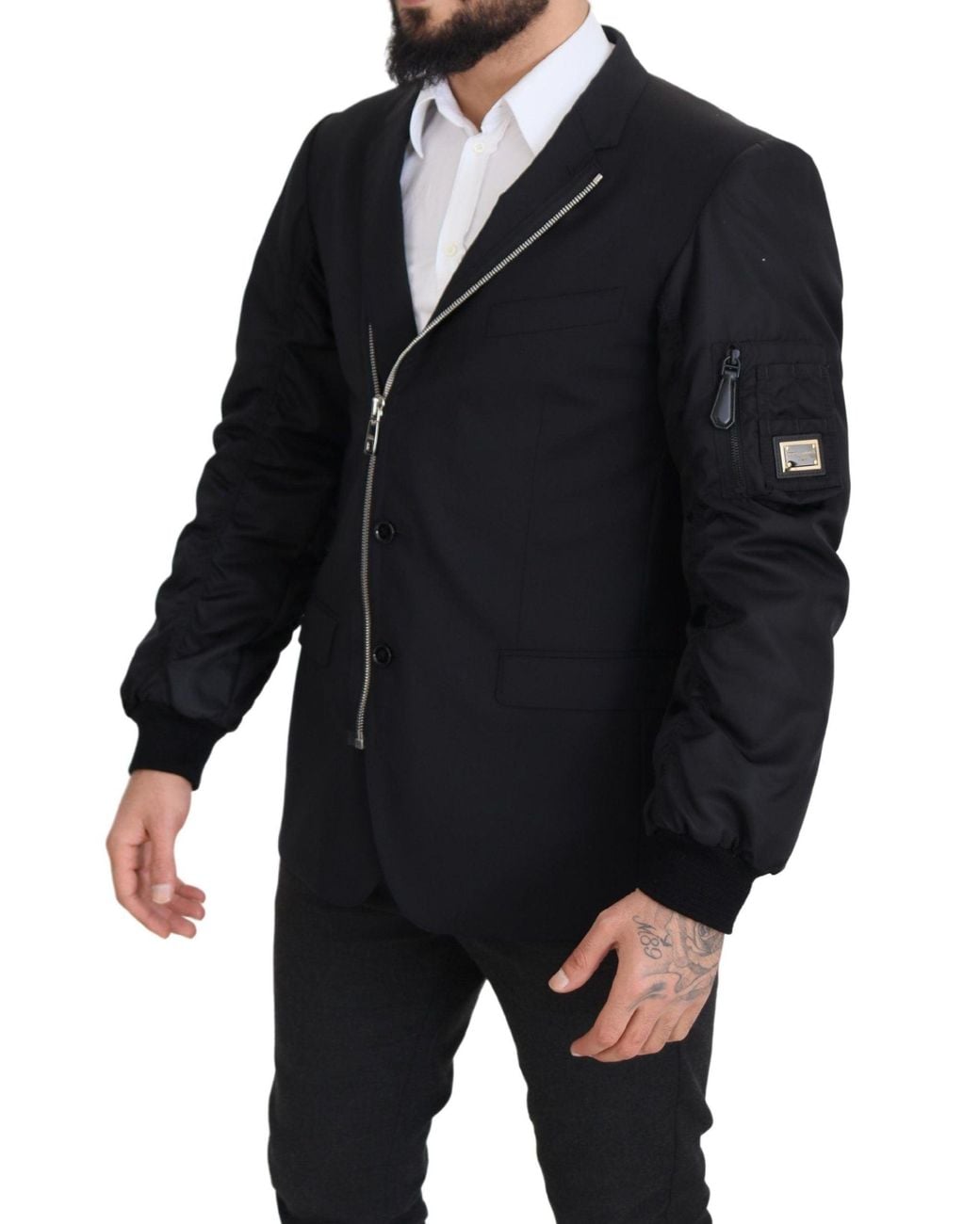Dolce & Gabbana Blue Elegant Virgin Wool Jacket for men