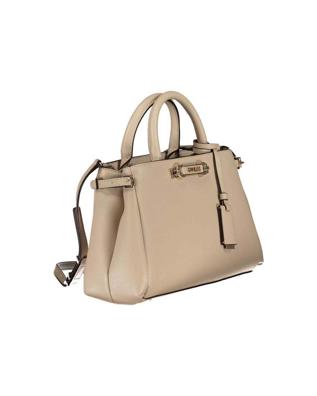 Guess Metallic Polyethylene Handbag With Unique Design