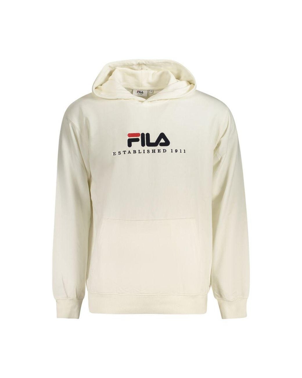 Fila White Bianco Cotton Men's Sweatshirt for men