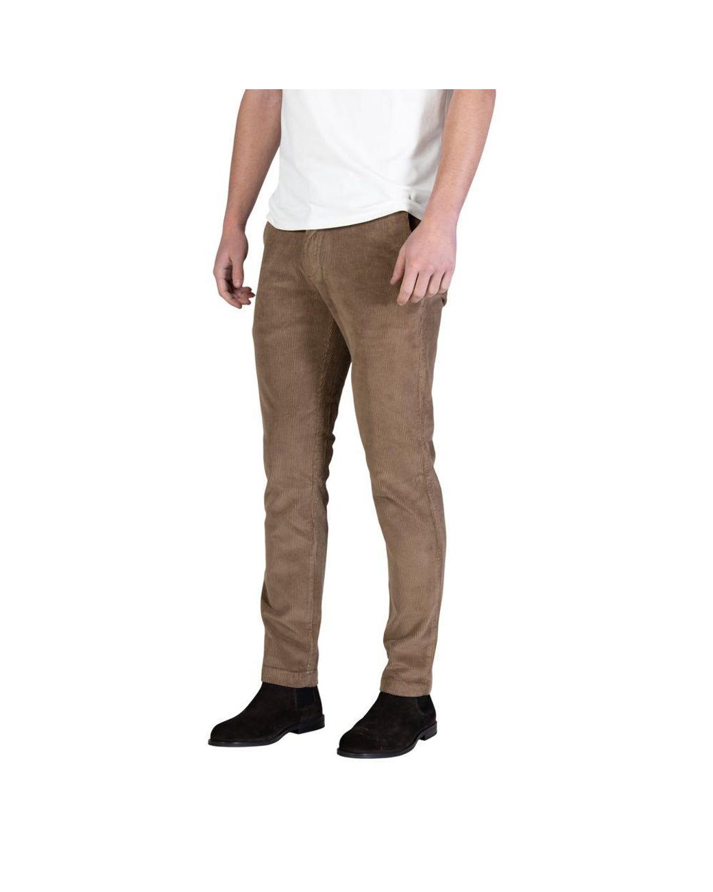 Borghese Multicolor Brown Cotton Casual Pants for men