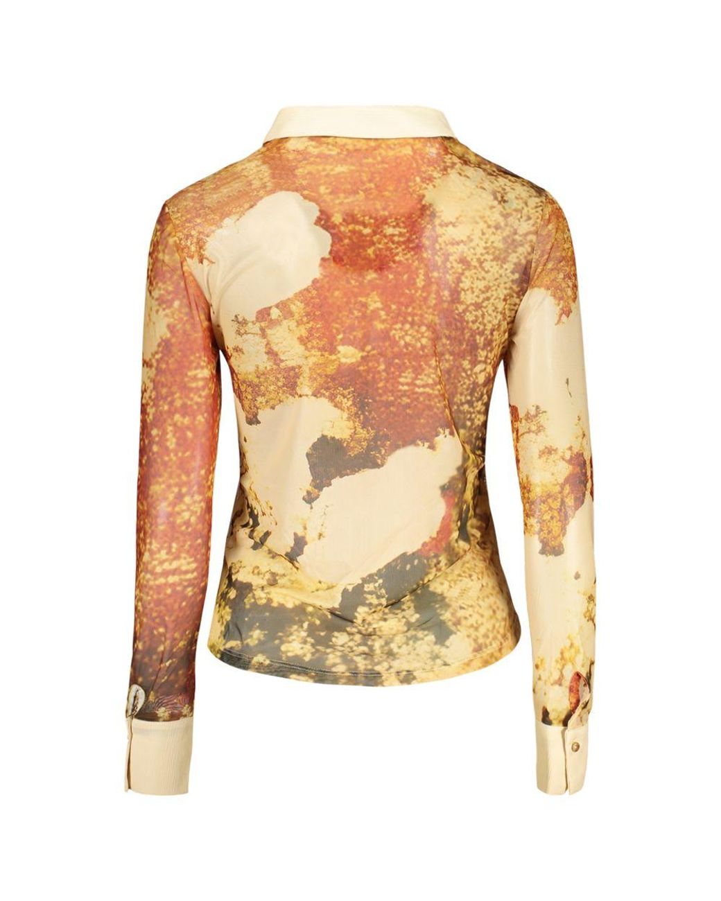 Desigual Metallic Polyester Shirt
