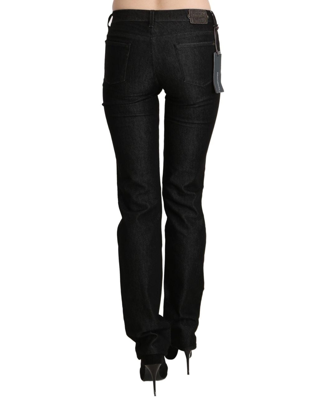 Ermanno Scervino Black Chic Mid Waist Skinny Jeans