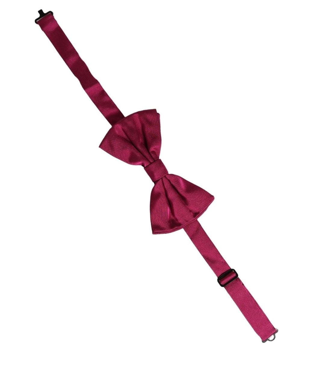Dolce & Gabbana Purple Silk Adjustable Neck Papillon Bow Tie for men