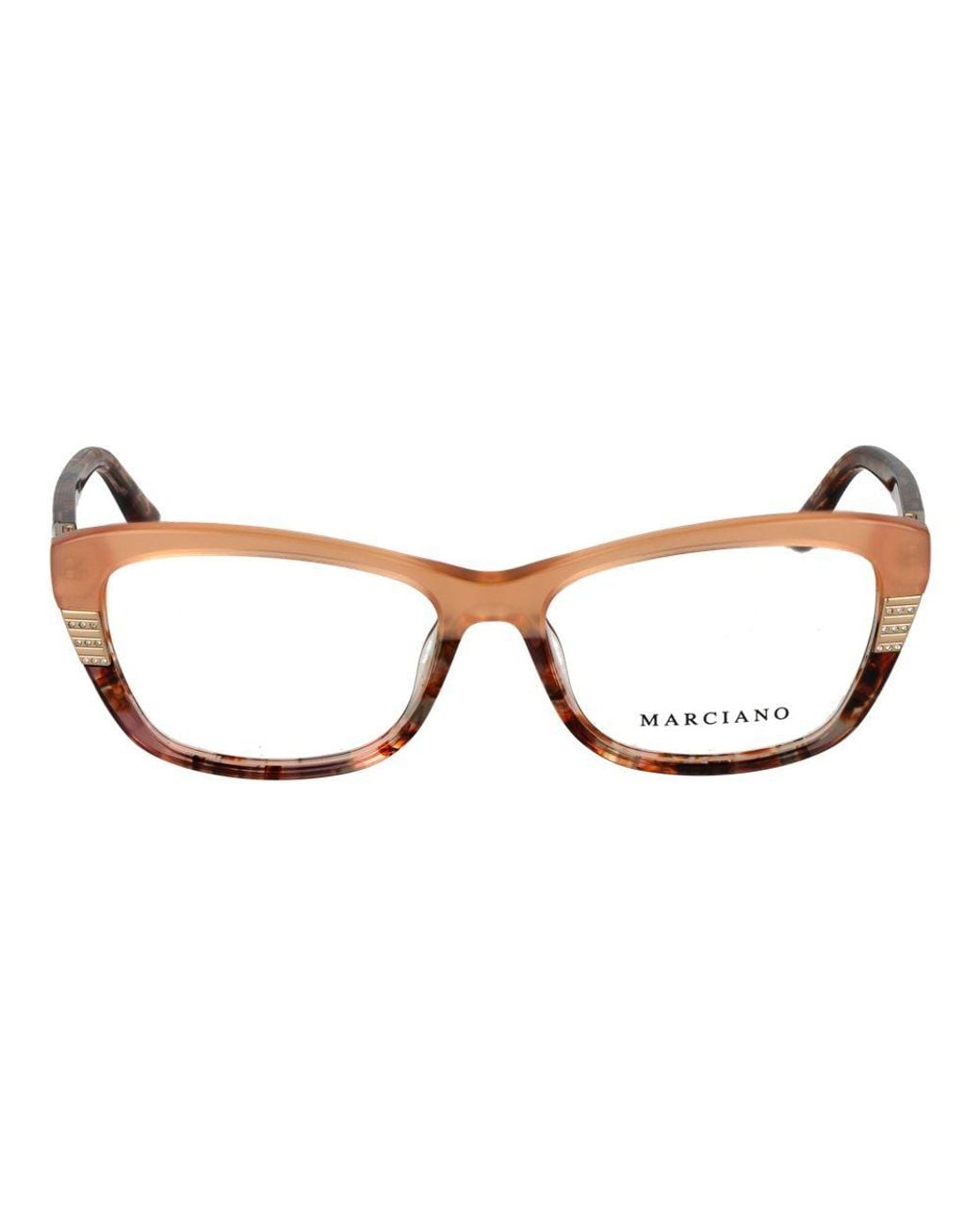 MARCIANO BY GUESS Brown Orange Acetate Glasses (frames)