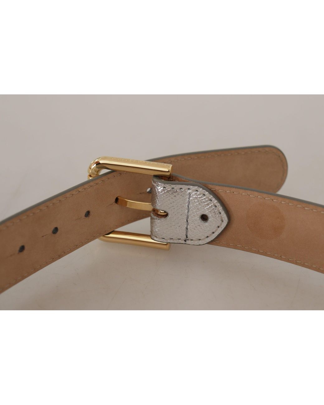 Dolce & Gabbana Black Elegant Leather Belt With Engraved Buckle