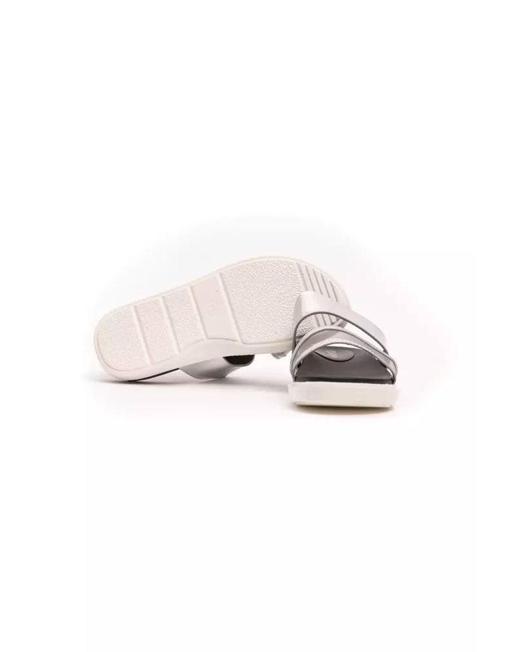 Péché Originel Metallic Silver Polyethylene Sandal