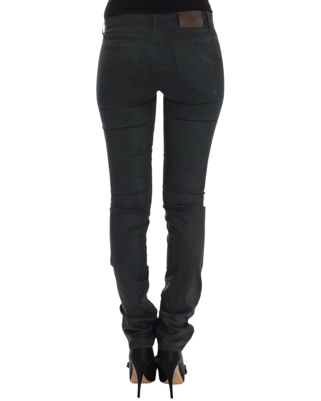 Ermanno Scervino Black Slim Jeans Denim Pants Straight Leg Stretch