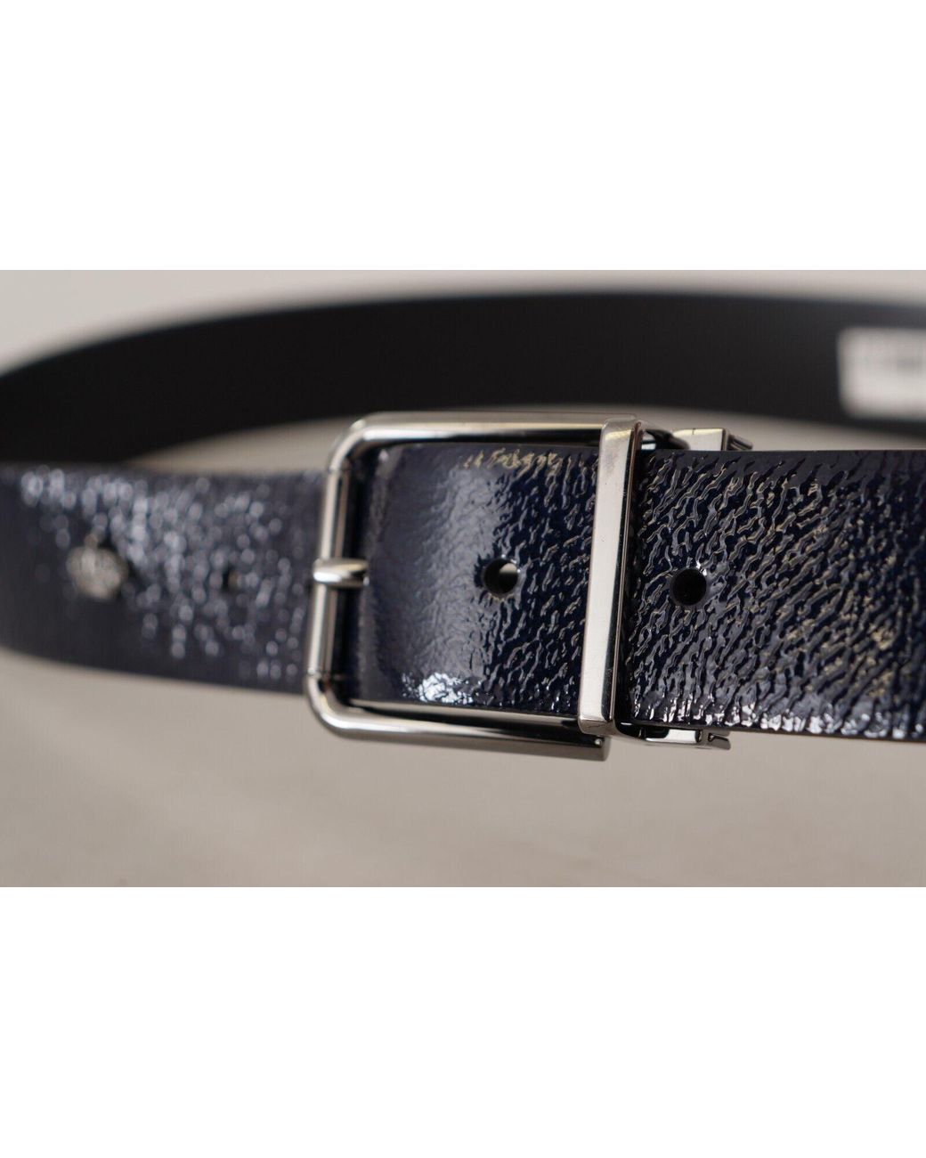 Dolce & Gabbana Black Elegant Leather Belt With Buckle for men