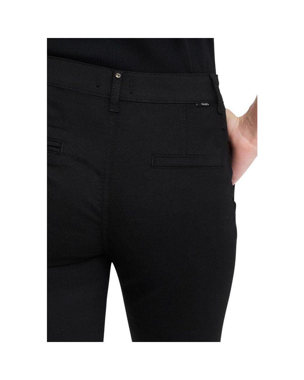 Liu Jo Black Cotton Dress Pants