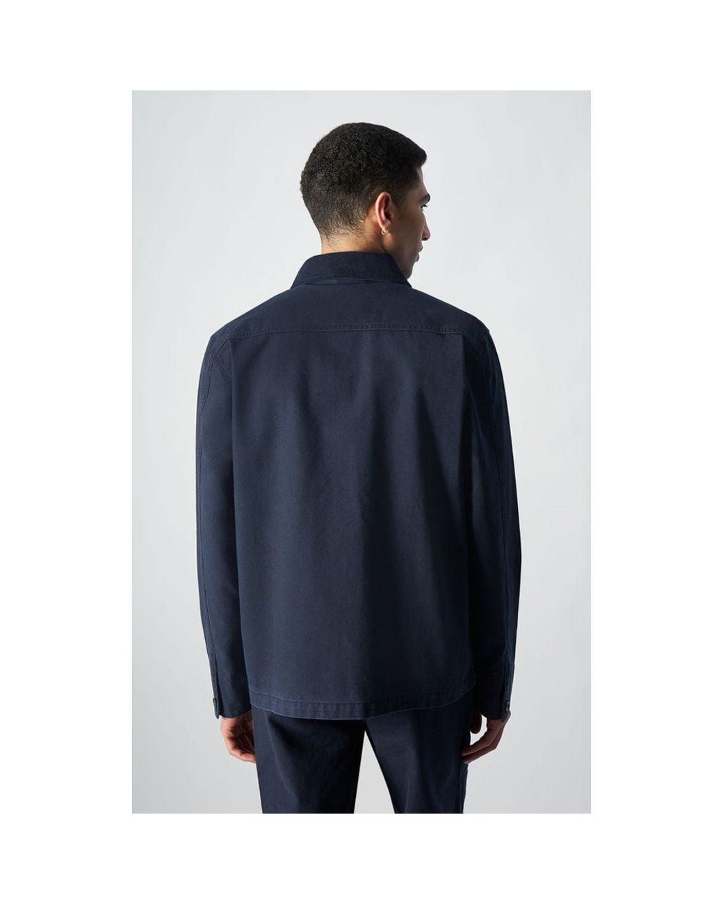 Champion Blue Cotton Bomber for men