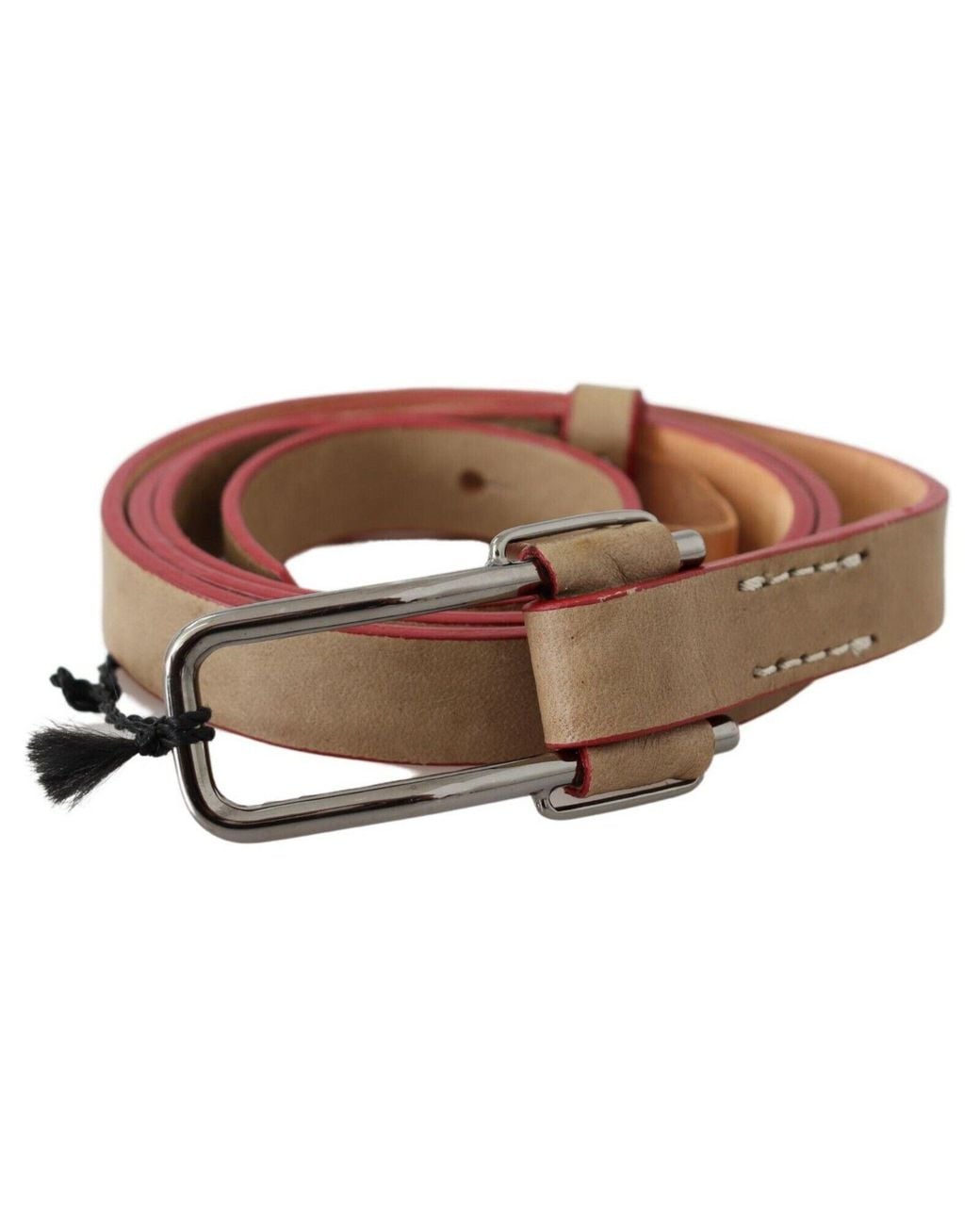 CoSTUME NATIONAL Black Leather Fashion Belt