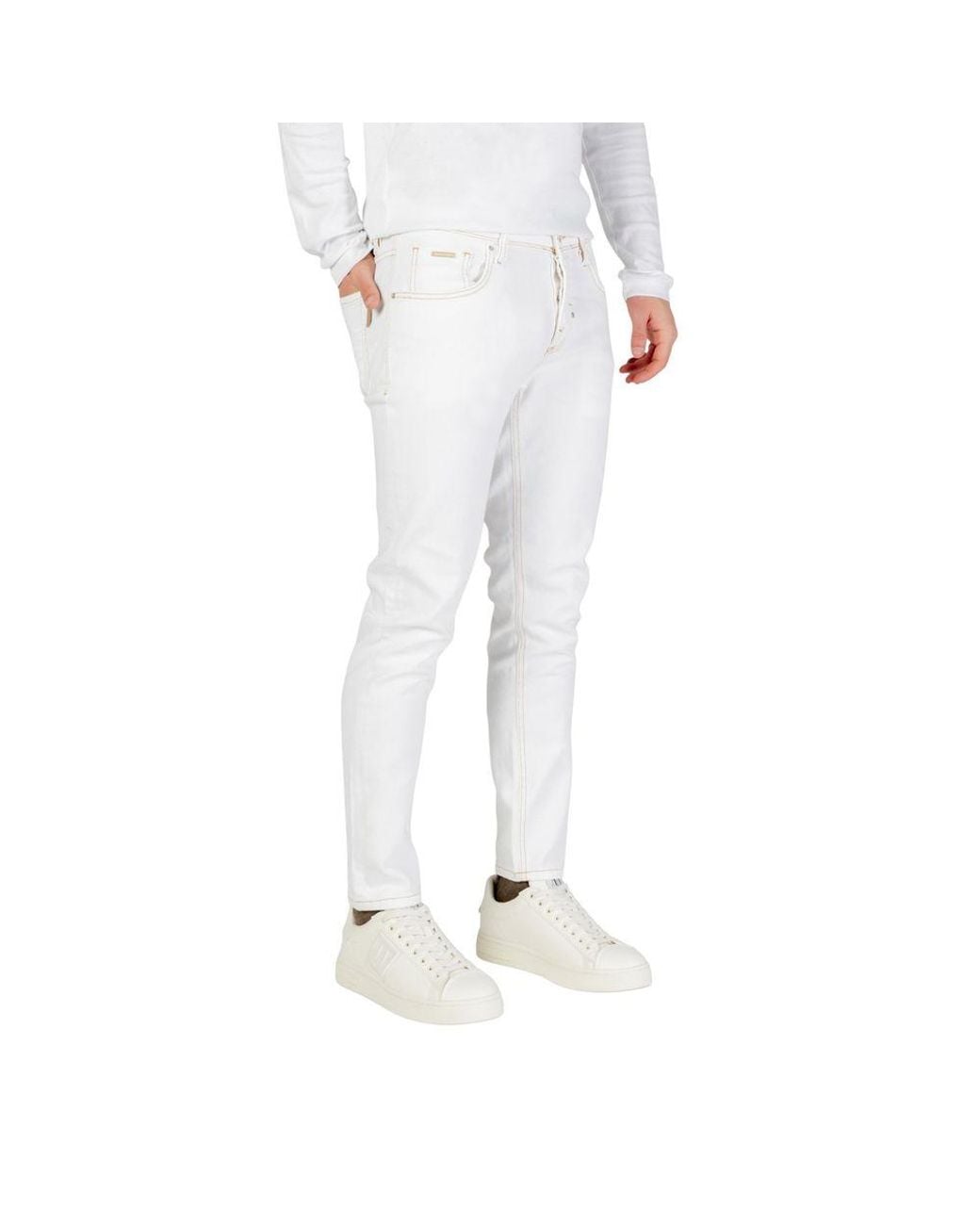 Antony Morato White Cotton Skinny Jeans for men