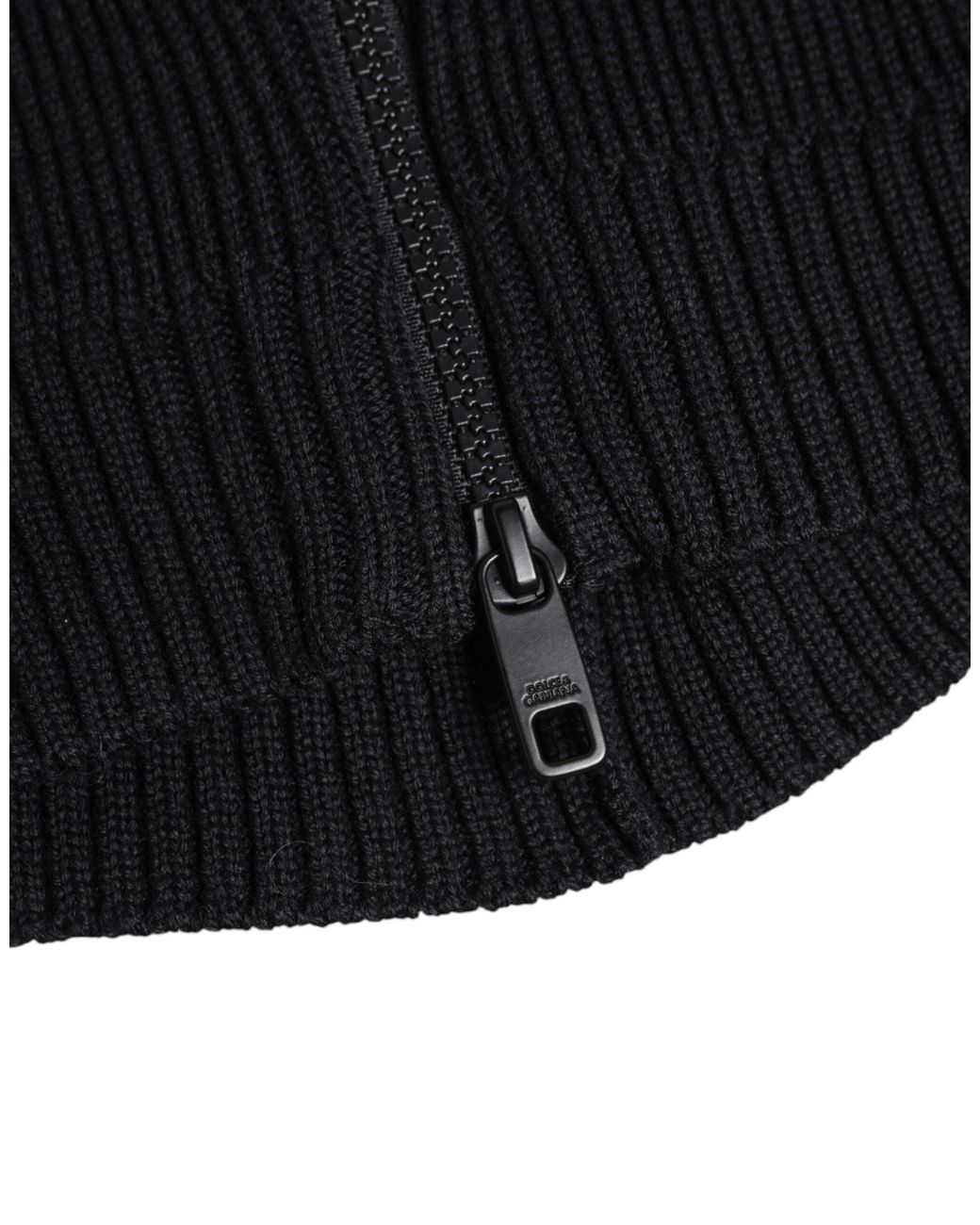 Dolce & Gabbana Black Wool Whole Head Wrap Balaclava Hat for men
