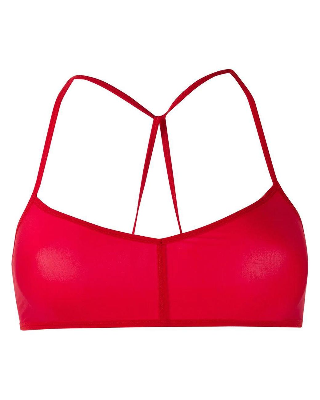 Ann Demeulemeester Red Spaghetti Strap Bra
