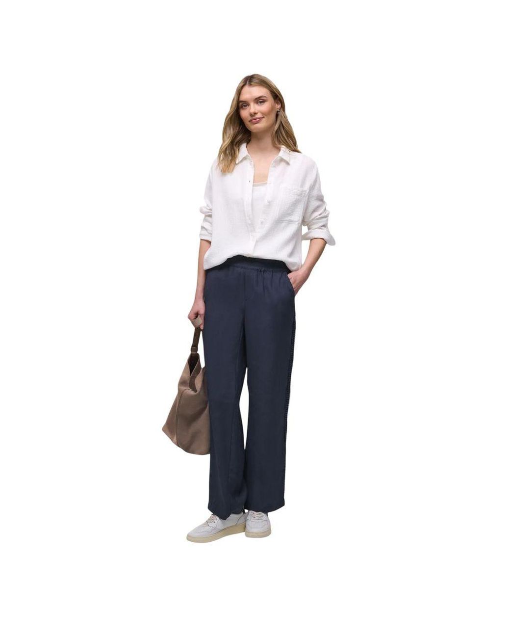 Street One Blue Modal Casual Pants