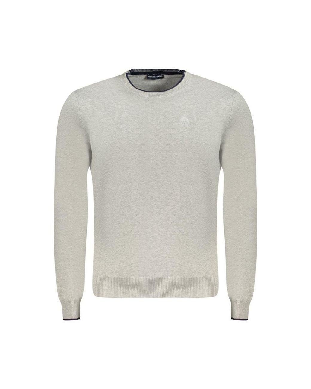 North Sails Gray Cotton Sweater for men