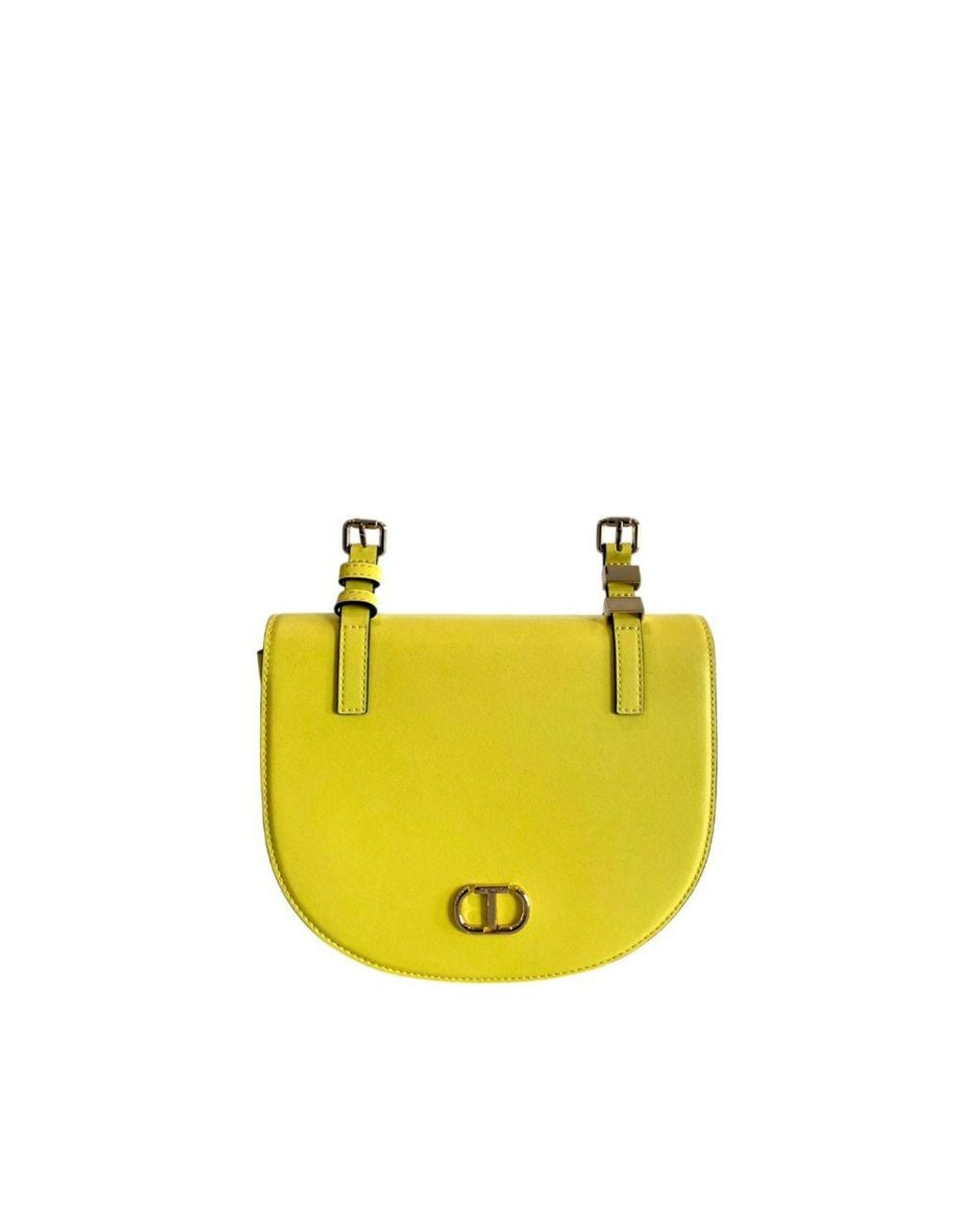 Twinset Yellow Pu Crossbody Bag