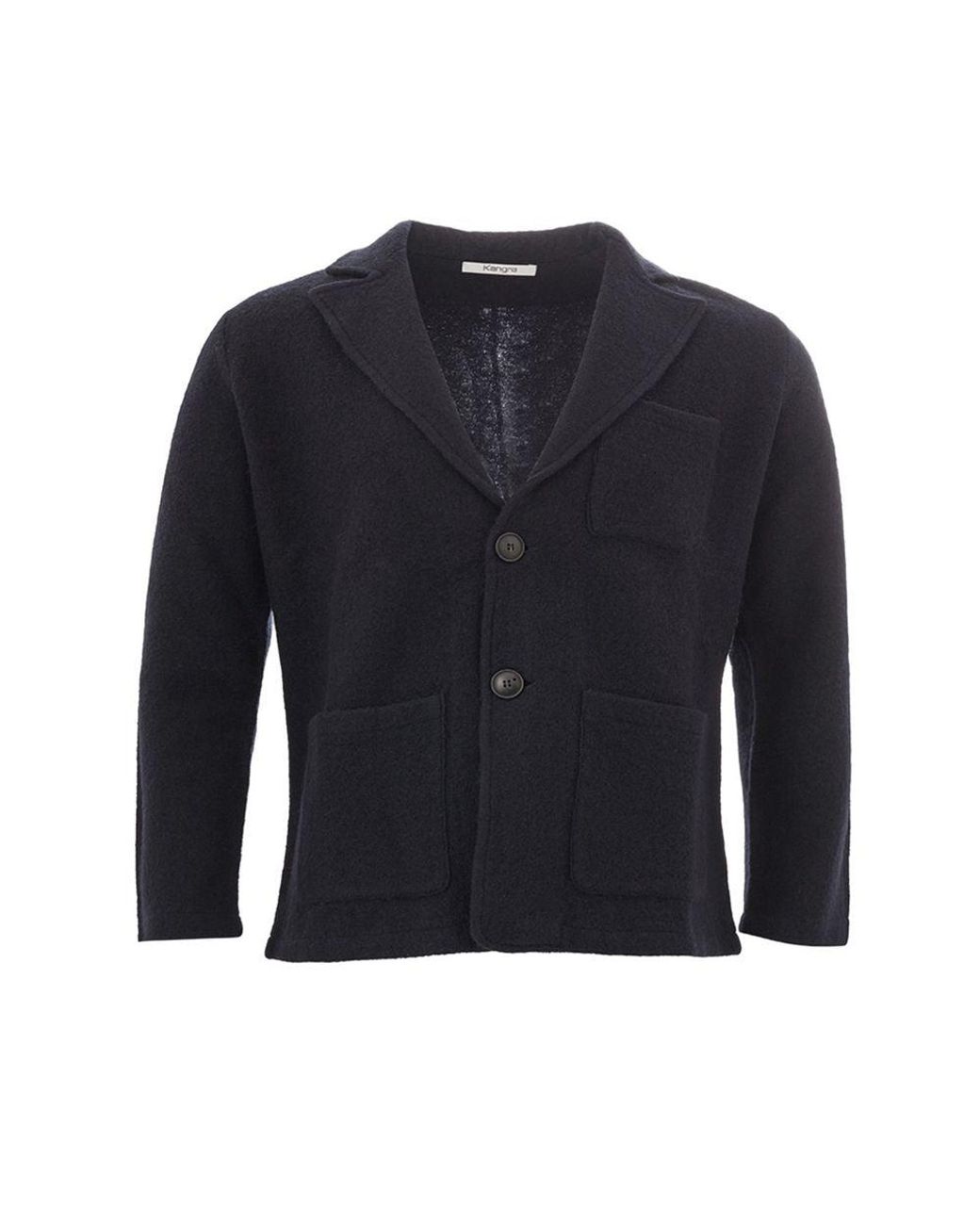 Kangra Blue Wool Jacket for men