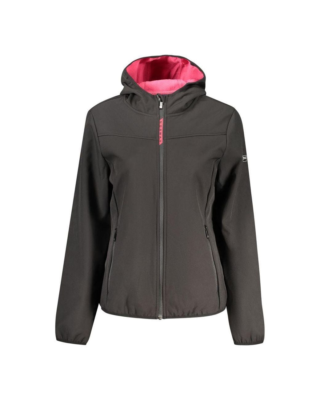 Norway 1963 Gray Nero Polyester Donna Jacket