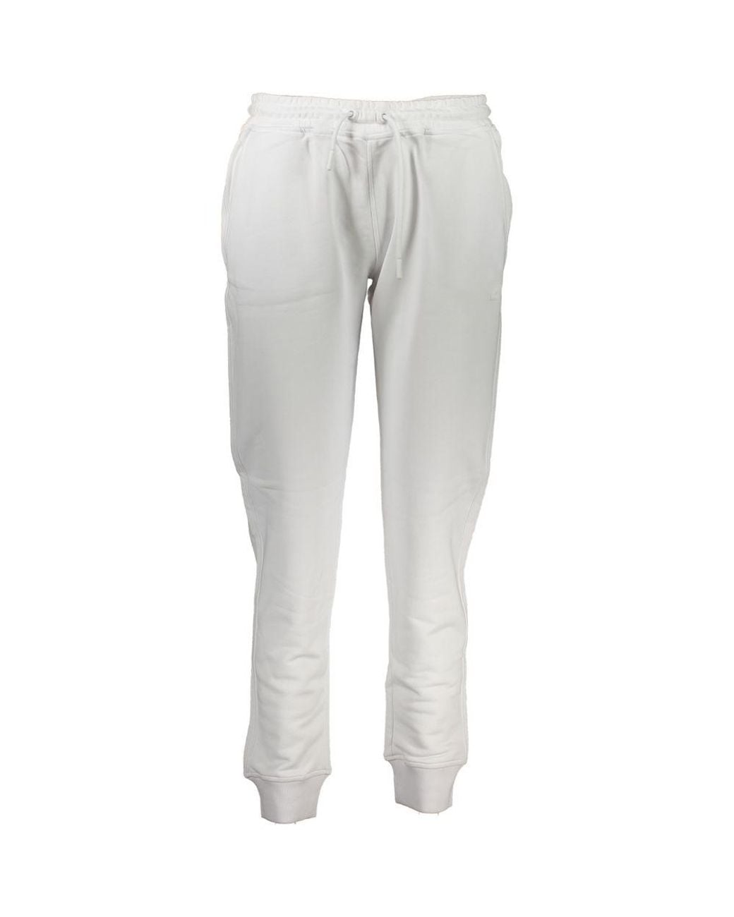 K-Way Gray White Cotton Pant - Xs