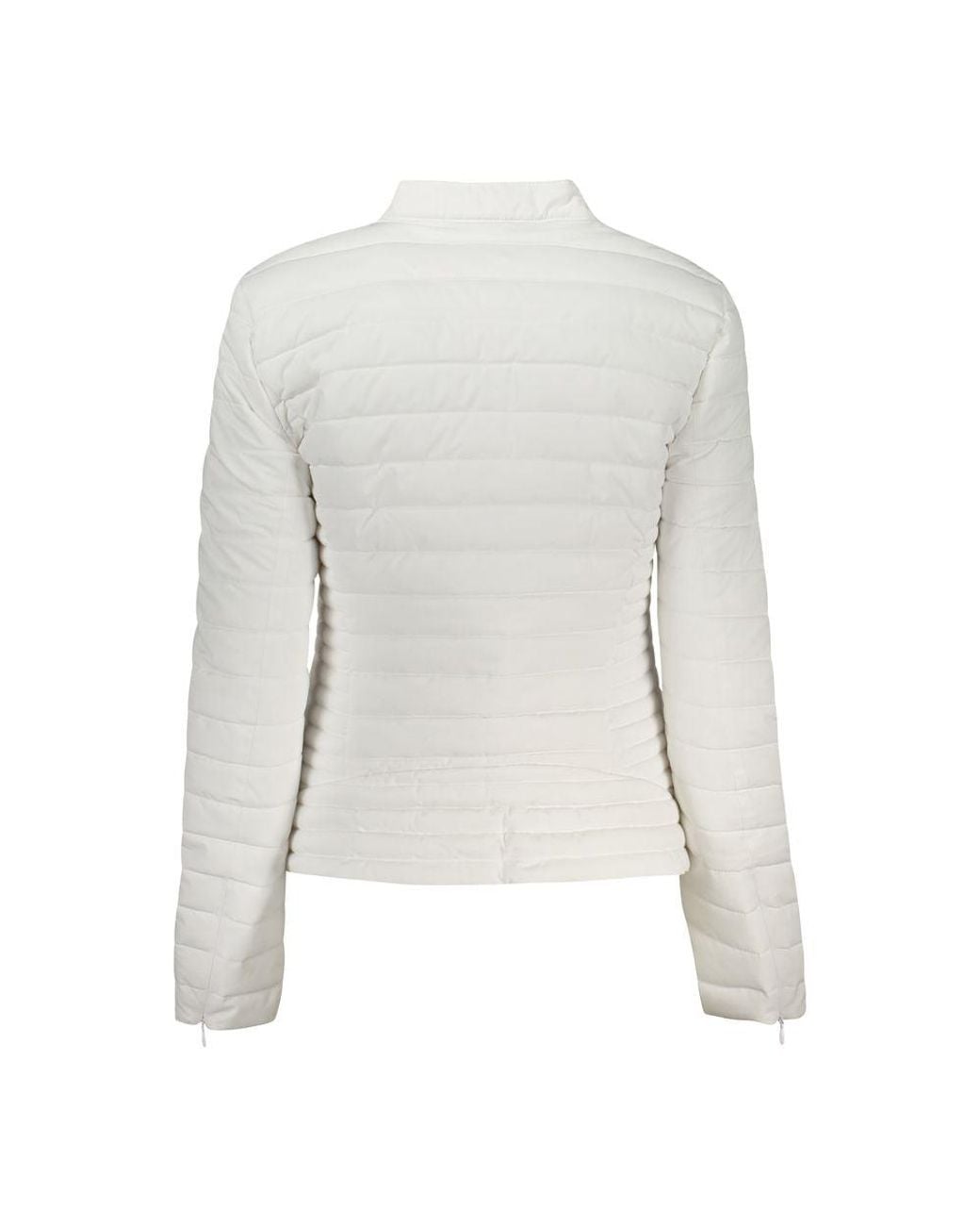 Guess Gray Bianco Poliuretano Jacket