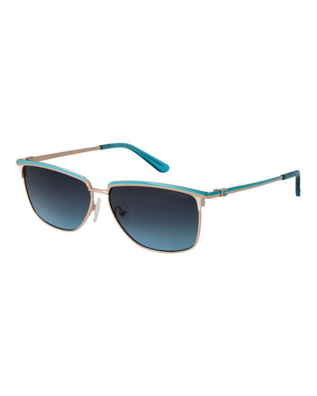 Guess Blue Gold Metal Sunglasses
