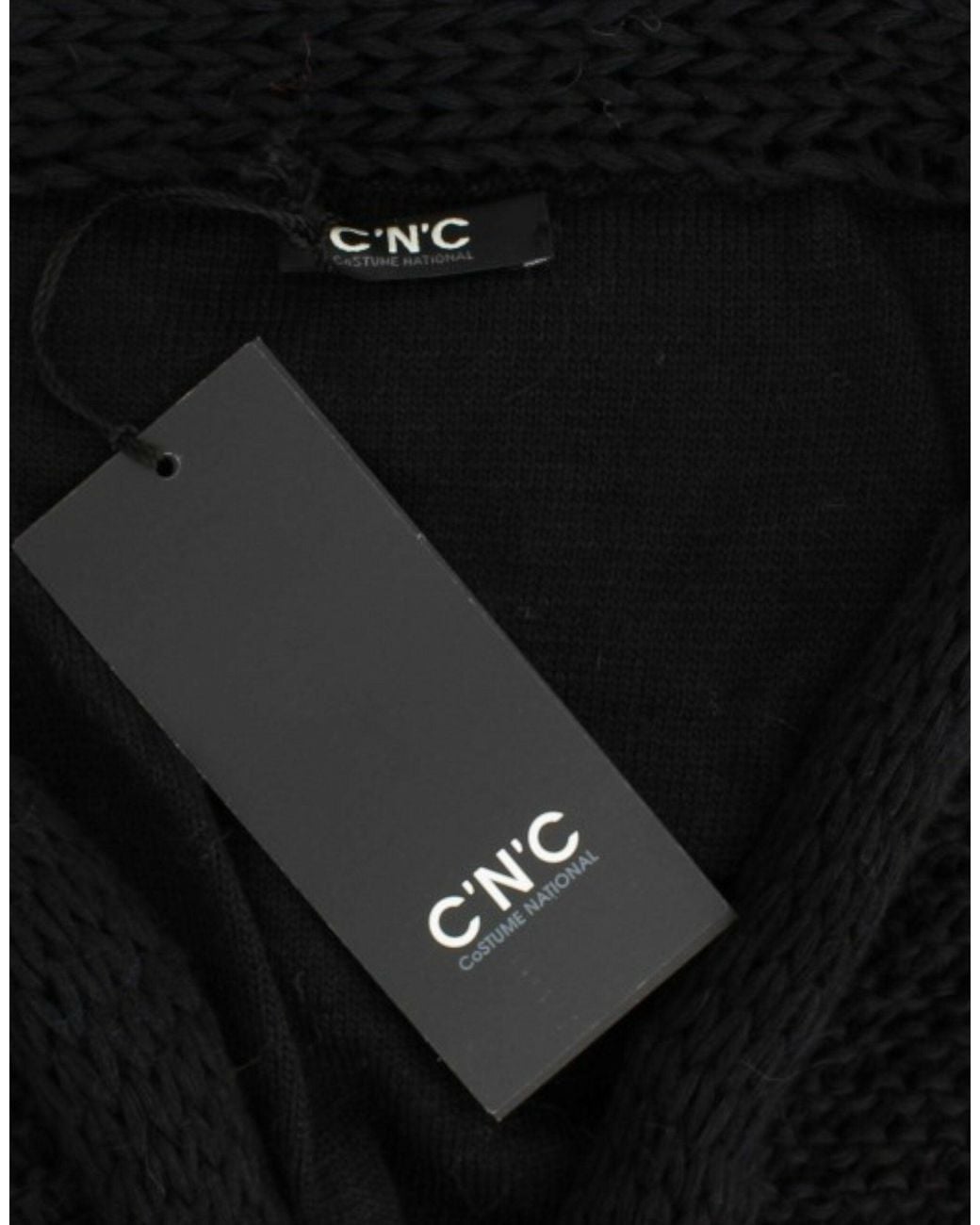 CoSTUME NATIONAL Black Chic Sleeveless Knitted Vest Cardigan