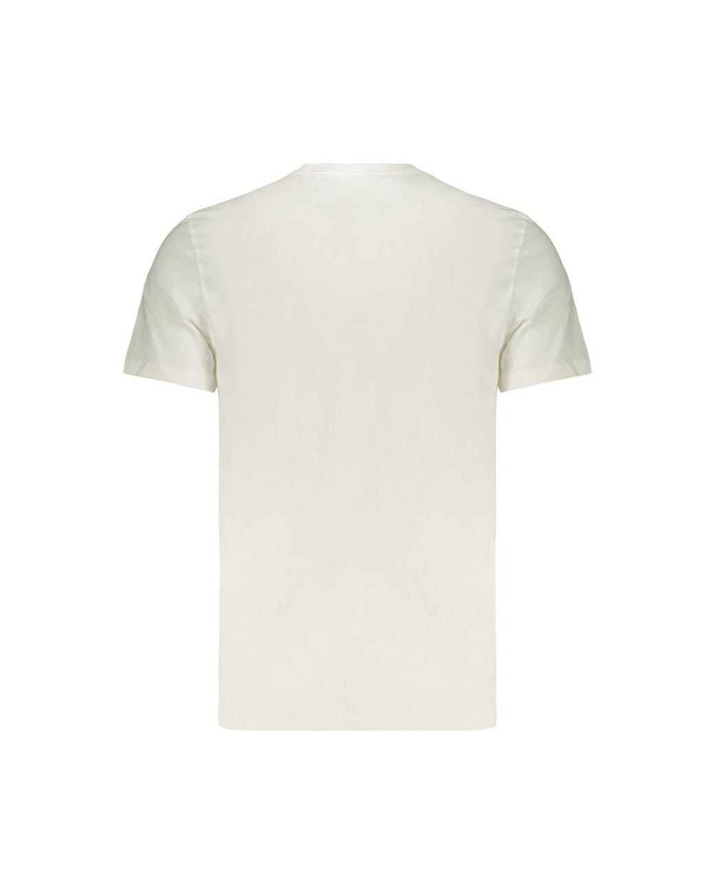 Calvin Klein White Cotton T-Shirt for men