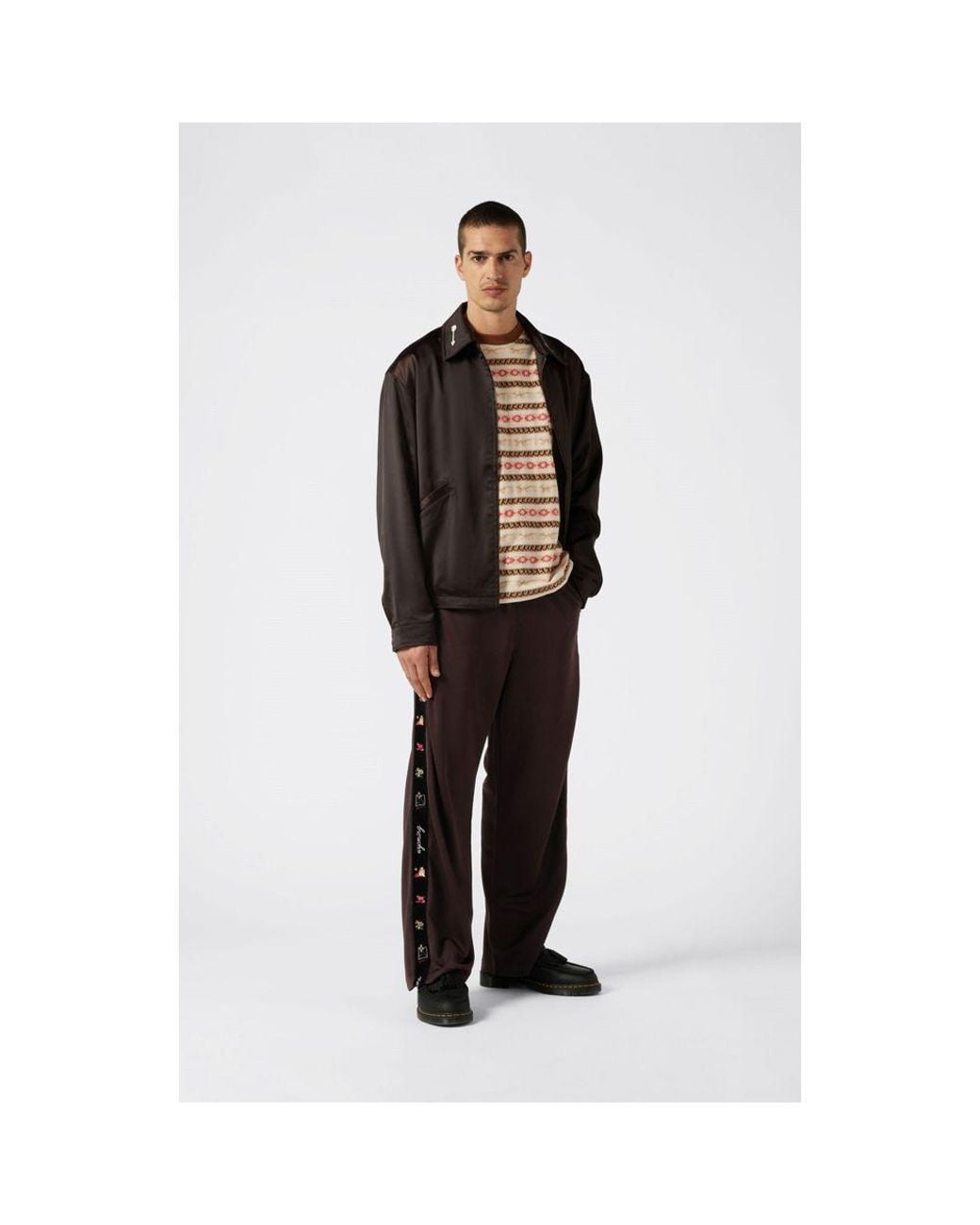 Champion Brown Polyester Casual Pants for men