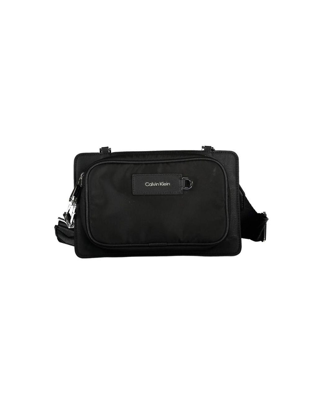 Calvin Klein Black Polyester Shoulder Bag for men